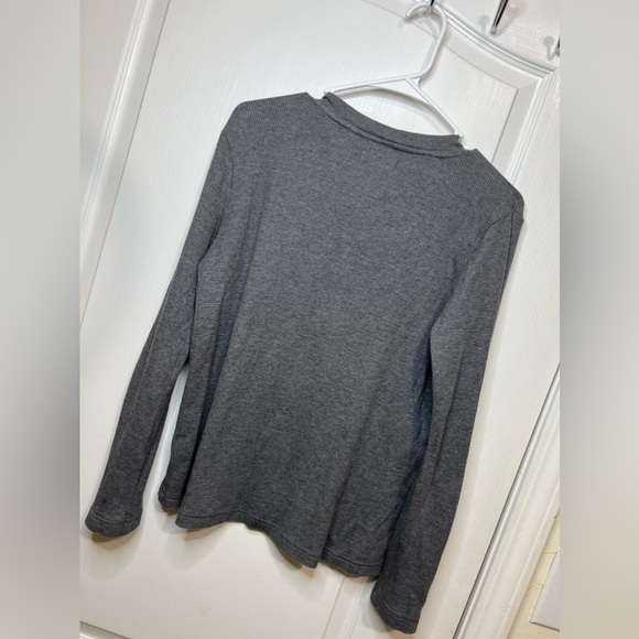 Madewell Heathered Thermal Henley Tee size M - Picture 13 of 15